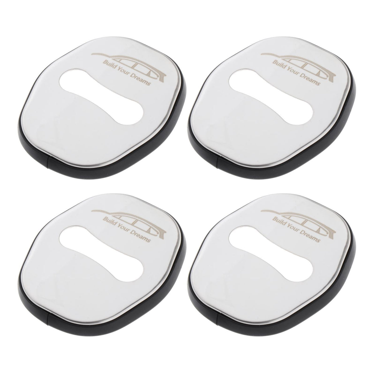 4 Pieces Stainless Steel Door Lock Cover for Byd Atto 3 Yuan Plus Style B
