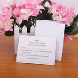 Maxbell 50pcs Wedding Reception RSVP Reply Cards and Envelopes - Aladdin Shoppers