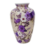 Maxbell 3D Puzzle Flower Vase Flower Arrangements for Office Bedroom Home Decoration purple flowers