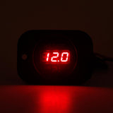 Maxbell Maxbell Universal 12V Car Motorcycle Boat Digital Red LED Voltmeter Voltage Meter
