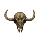 Cow Head Wall Decor Artwork Wall Sculpture for Farmhouse Gallery Living Room Black Gold
