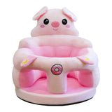 Maxbell Infants Support Chair Learning to Sit Versatile Cartoon for Girls Boys for Gift pink