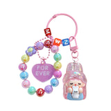 Maxbell Bunny Girl Key Chain Party Favors Bag Pendant for Lovers Girls Birthday Gift Pink