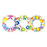 Maxbell Inflatable Swim Ring Tube Pool Float Colorful Flowers