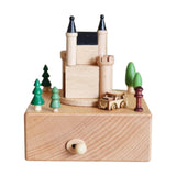 Maxbell Wooden Music Box Figurine Music Box Figurine for Home Living Room Bedroom