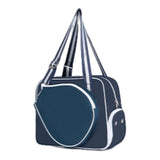 Maxbell Tennis Tote Bag Storage Women Men Gym Bag Water Bottle with Shoe Compartment Dark Blue