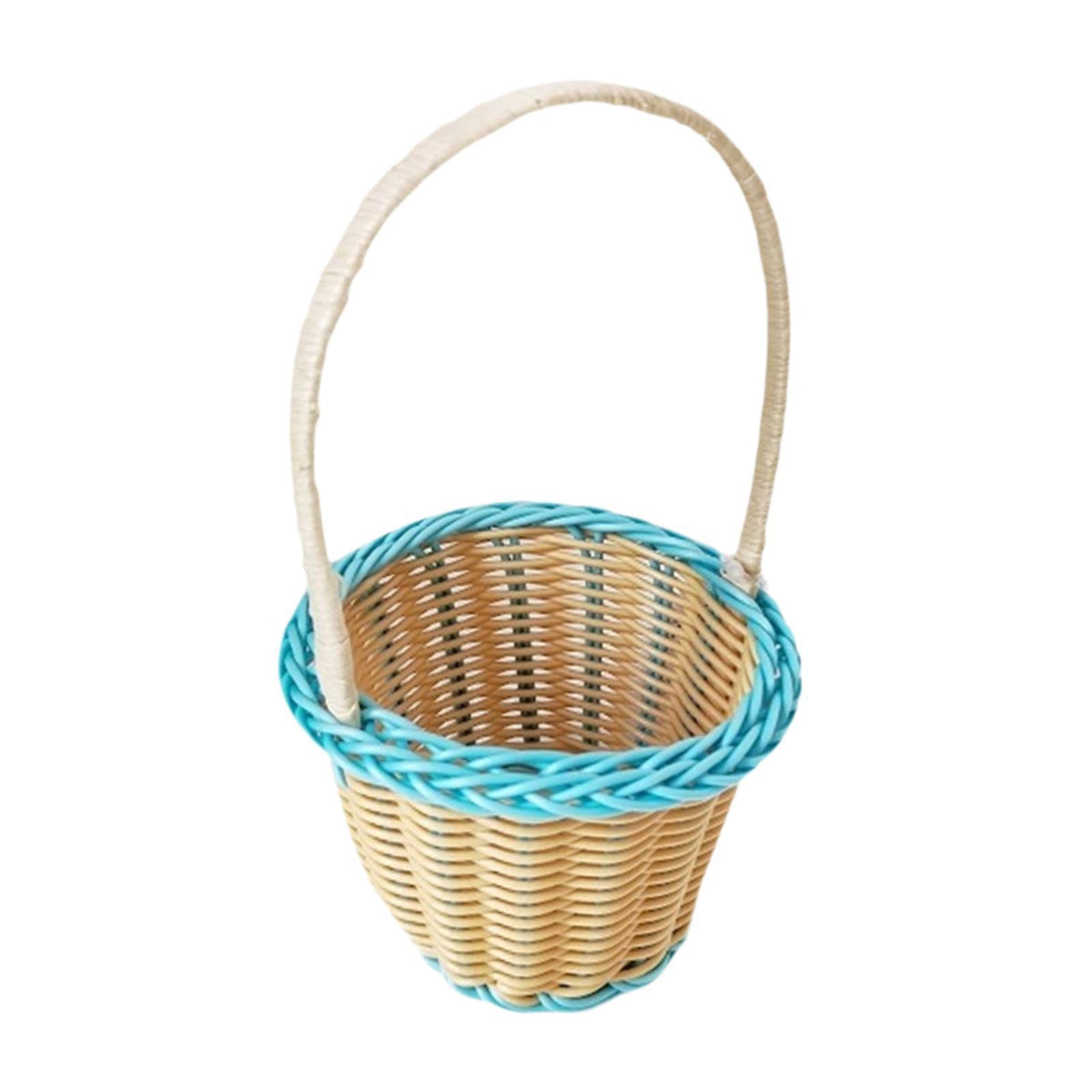 Maxbell Picnic Baskets Shopping Basket Flower Baskets for Candy Harvesting Gathering Light Blue