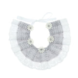 Maxbell Maxbell Cat Bandana Collar Cat Dog Lace Bibs Scarf Collar Puppy Neck Bandana Gray