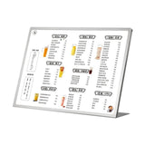 Maxbell Menu Display Stand Flyer Display Table Sign Stand for Hotel Restaurant Store 431x172x308mm A3 1 grid