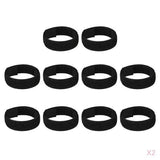 Maxbell 8x Chicken Collar Anti Crow Rooster Collar Poultry Chicken Supplies Black