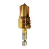 Maxbell Water Pipe Repair Reamer Drill Quick Change Accessory Replace Expansion Tool 4 Points 20 Tubes Gold