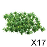 Maxbell 17x50pcs Green Scenery Landscape Model Sword Grass