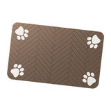 Maxbell Pet Feeding Mat Dishes Place Mat Rubber Backing Quick Dry for Food and Water 30x50cm