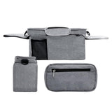 Maxbell Stroller Organizer Shopping Bag Easy Clean Stroller Bag for Home Use Outside Gray