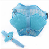 Maxbell Maxbell Adjustable Angle Wing Shape Nylon Harness Pet Leash Lead Strap Blue - S