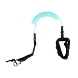 Maxbell Maxbell Surfboard Leash 5ft Coiled Stand UP Paddle Board Leash 7mm Cord Clear Blue
