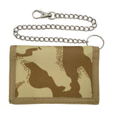 Maxbell Trifold Outdoor Sports Wallet Card Holder with Zipper for Children Men Teens Khaki