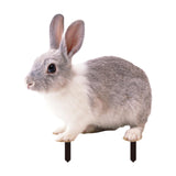 Maxbell Rabbit Animal Statue Stake Garden Rabbit Decoration for Porch Backyard Patio Style B