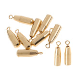 Maxbell 20pcs Brass Sinker Drop Shot Weights Sinker Perch Pike Sea Fishing Tackle