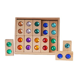 Maxbell Wooden Blocks Stacking Toy Holiday Gift Stacking Game Acrylic Building Cubes