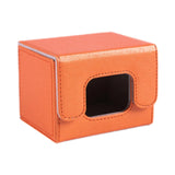 Maxbell Trading Card Deck Box Cards Protector Portable Card Organizer Container Orange