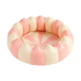 Maxbell Inflatable Pool Round Paddling Swimming Pool for Funny Summer Girls and Boys Pink anf White
