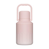 Insulated Water Bottle Portable Gift with Handle for Outdoor Fishing Cycling Pink