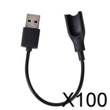 Maxbell 100xWristband USB Charger Charging Cable for  Mi Band 1 Smart Wristband
