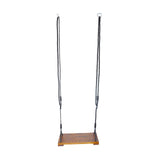 Maxbell Wooden Swing Seat with Hanging Rope Durable Flat Bench Seat for Garden Patio
