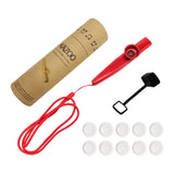 Maxbell Kids Kazoo Flute Beginner Birthday Music Classes Daily Practice with Lanyard Red
