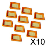 Maxbell 10x10 Piece Air Filters For STIHL FS120 FS200 FS250 FS300 FS350 FS400 FS450