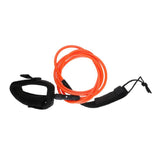 Maxbell 7mm 6ft Surfboard Leash Leg Rope Double Stainless Steel Swivels Orange - Aladdin Shoppers