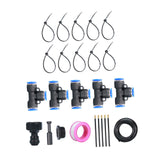 Maxbell Drip Irrigation System Flexible Adjustable for Garden Plants Greenhouse Yard 5m Set