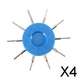 Maxbell 4xHigh Accuracy Glasses Hole Measuring Tool Eyeglass Repair Tool 10 Size