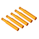 Maxbell 5 Pieces Presta Valve Extender for Fixed Gear Bike/Road Bike Gold 40mm - Aladdin Shoppers