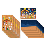 Maxbell Nativity Sticker Scene Kits Funny Nativity DIY Stickers Christmas DIY Crafts Style A
