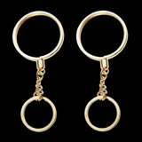 Maxbell 2pcs Coin keyring Pendant Keychain Commemorative Coin Keyring Gift 40mm