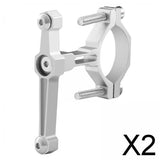 Maxbell 2xBicycle Water Bottle Cage Holder Bike Kettle Rack for Mountain Bikes Silver