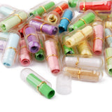 Maxbell 50pcs Transparent Expression Capsule Pill with Wishing Paper 2cm