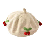 Maxbell Baby Beret Hat Casual Warm Beanie Cap for Winter Autumn Little Girls Outdoor Beige