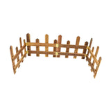 Maxbell 4x Christmas Tree Fences Sturdy Garden Picket Fences for Pets Family Holiday Coffee color