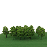 Maxbell 20pcs Green Model Trees 1:100 9cm B90 9cm Green