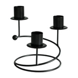 Candelabra Candle Holder Pillar Candles Holder for Decorating Tabletop Party black