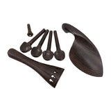 4/4 Full Size Violin Accessories Kit Wooden Replacement Parts Sturdy Endpins Style B
