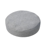Maxbell Elastic Linen Bar Stool Covers Round Chair Seat Cover Cushion Pad Gray