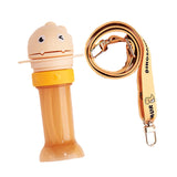 Maxbell No Spilling Water Bottle Caps with Straw Straw Cover Bottle Cap for Car Infants Yellow With Strap