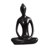 Small Yoga Figurine Decor Ceramic Yoga Statue for Living Room Cabinet Indoor grace