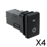 Maxbell 4x4-Pole Push Button Switch Blue LED for Starting Pattern for