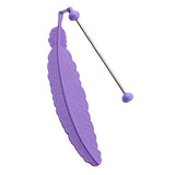 Maxbell Feather Metal Bookmark DIY Beadable Hook Bookmark for Kids Book Lover Violet