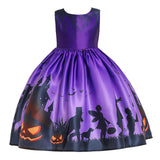 Maxbell Girls Dresses Gown Dress up Costume Princess for Halloween Wedding Cosplay purple